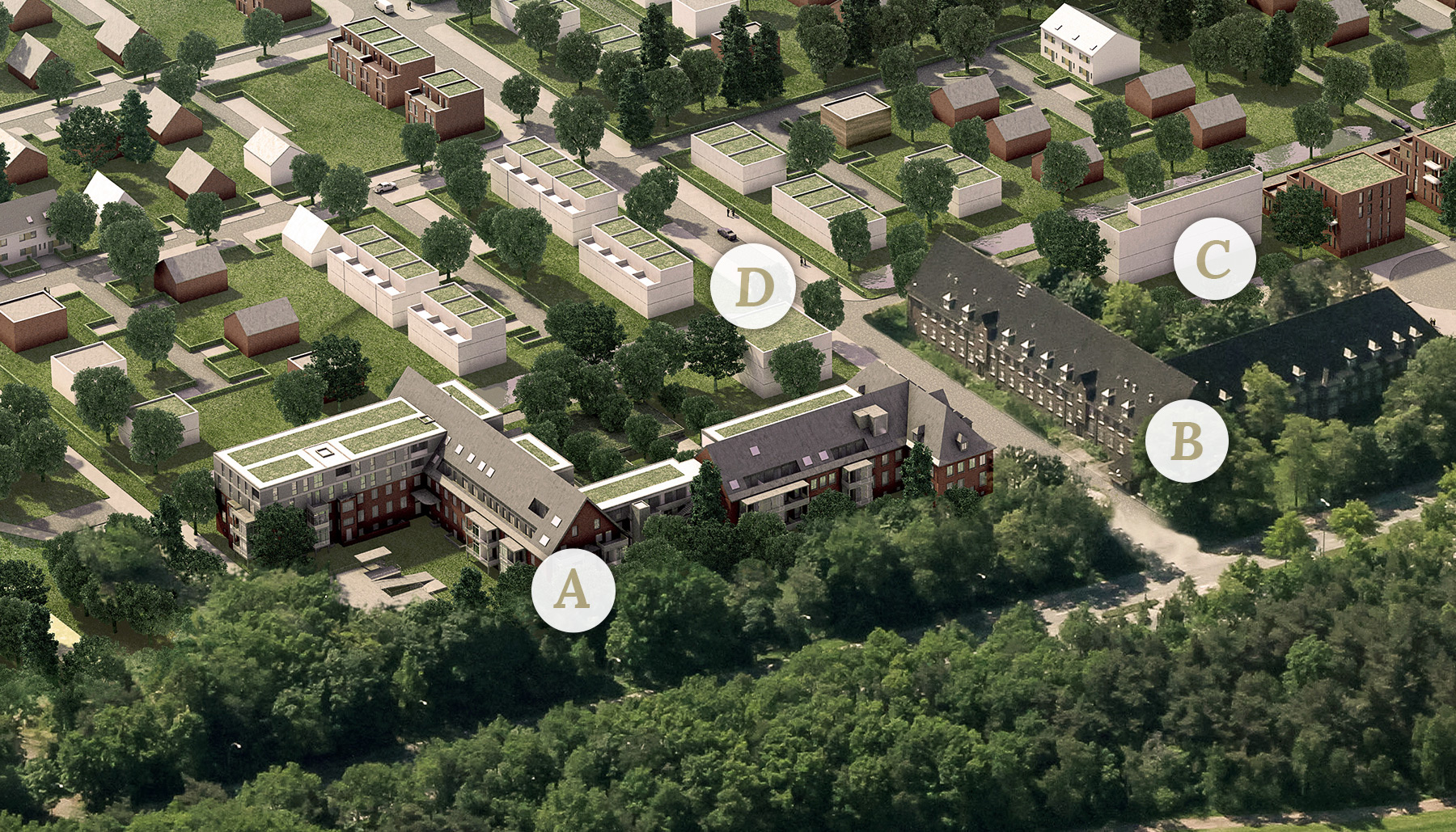 Ansicht des Quartiers